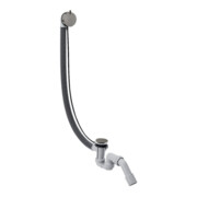 hansgrohe Komplettset Flexaplus S Ab-/Überlaufgarnitur, pol. black chrome