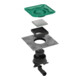 hansgrohe Komplettset Punkt.RainDrain Spot Plus 150x150 mm m.höhenv.Rah.rücks.befl.BST-4
