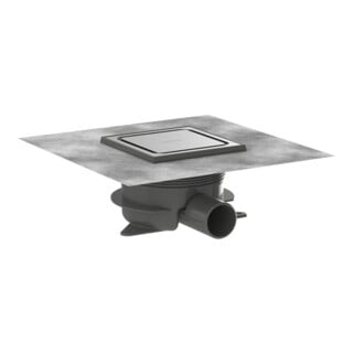 hansgrohe Komplettset Punktab.RainDrain Spot Plus 150x150 mm BST