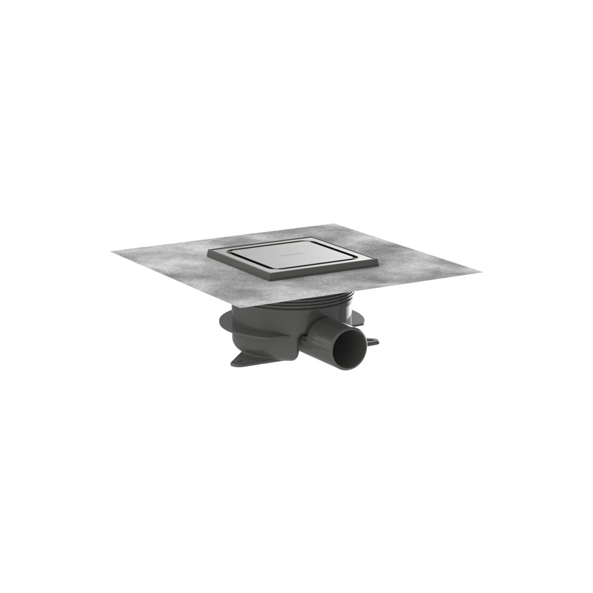 hansgrohe Komplettset Punktab.RainDrain Spot Plus 150x150 mm BST