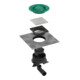 hansgrohe Komplettset Punktab.RainDrain Spot Plus 150x150 mm BST-2
