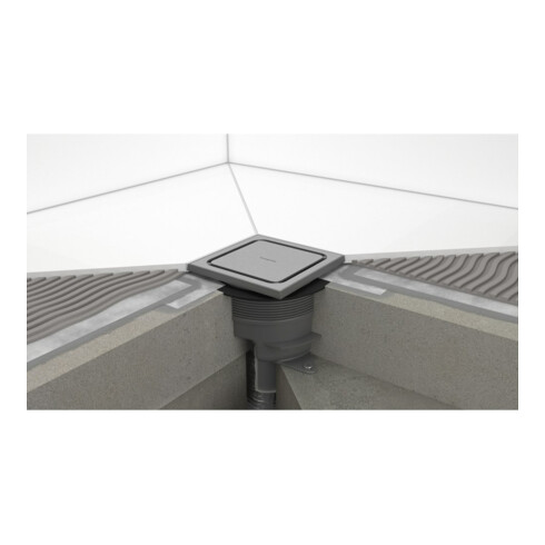 hansgrohe Komplettset Punktab.RainDrain Spot Plus 150x150 mm BST