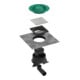 hansgrohe Komplettset Punktab.RainDrain Spot Plus 150x150 mm BST