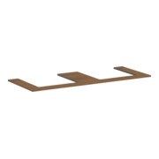 hansgrohe Konsole Xilesa E 1375x550mm, 2 Ausschn, Eiche Kaschmir-1
