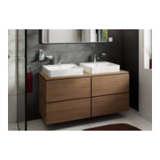 hansgrohe Konsole Xilesa E 1375x550mm, 2 Ausschn, Eiche Kaschmir-4