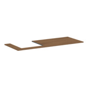 hansgrohe Konsole Xilesa E 1375x550mm, Ausschn li, Eiche Kaschmir-1