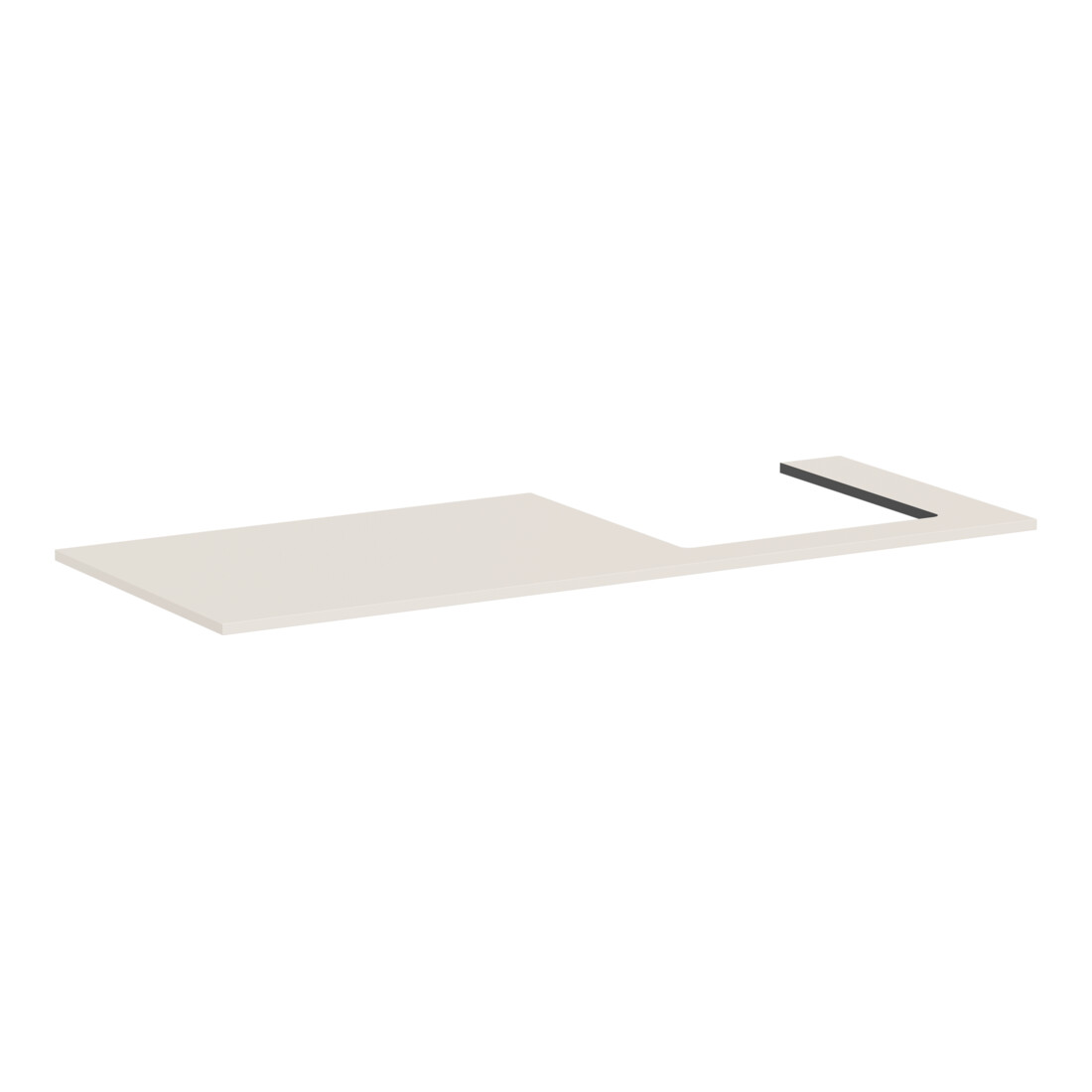 hansgrohe Konsole Xilesa E 1375x550mm, Ausschn re, sandbeige matt