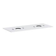 hansgrohe Konsole Xilesa E 1375x550mm, o. Hahnl., 2 Ausschn, m.-we-1