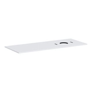hansgrohe Konsole Xilesa E 1375x550mm, o. Hahnl., Ausschn re, m.-we