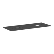hansgrohe Konsole Xilesa E 1375x550mm, o HL, 2 A., schiefergr ma-1