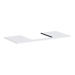 hansgrohe Konsole Xilesa E Ausschnitt mittig, 1180x550mm, mattweiß