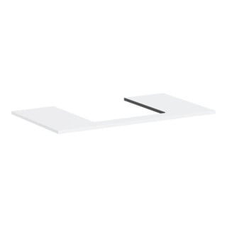 hansgrohe Konsole Xilesa E Ausschnitt mittig, 980x550mm, mattweiß