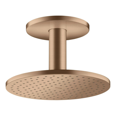 hansgrohe Kopfbrause 250 1jet Axor mit Deckenanschluss, brushed red gold