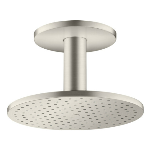hansgrohe Kopfbrause 250 1jet Axor mit Deckenanschluss, Edelstahl-Optik
