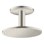 hansgrohe Kopfbrause 250 1jet Axor mit Deckenanschluss, Edelstahl-Optik