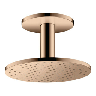 hansgrohe Kopfbrause 250 2jet Axor mit Deckenanschluss, polished red gold