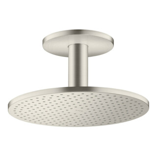 hansgrohe Kopfbrause 300 1jet Axor mit Deckenanschluss, Edelstahl-Optik