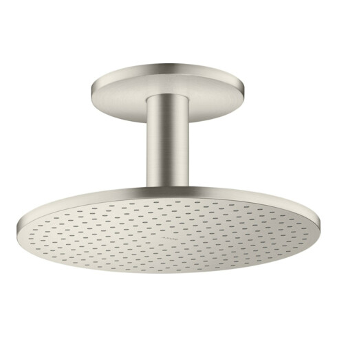 hansgrohe Kopfbrause 300 1jet Axor mit Deckenanschluss, Edelstahl-Optik