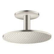 hansgrohe Kopfbrause 300 1jet Axor mit Deckenanschluss, Edelstahl-Optik