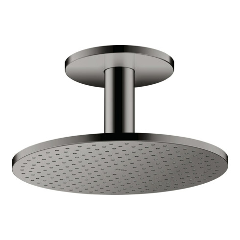 hansgrohe Kopfbrause 300 2jet Axor m Deckenanschluss, polished black chrome