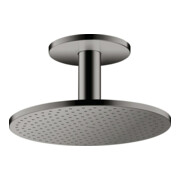 hansgrohe Kopfbrause 300 2jet Axor m Deckenanschluss, polished black chrome