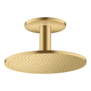 hansgrohe Kopfbrause 300 2jet Axor mit Deckenanschluss, brushed gold optic