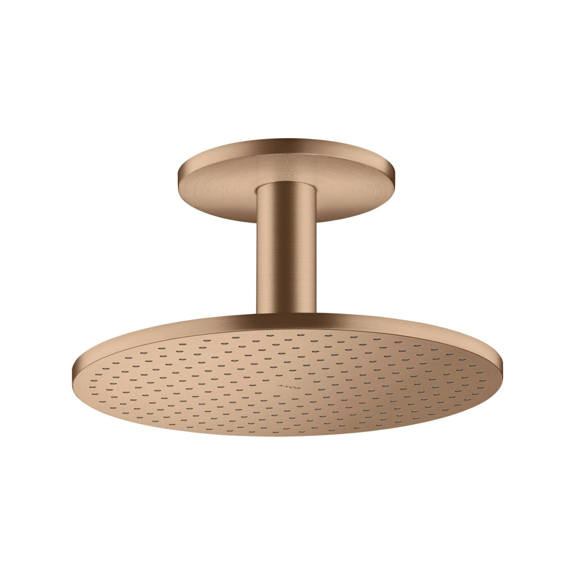 hansgrohe Kopfbrause 300 2jet Axor mit Deckenanschluss, brushed red gold