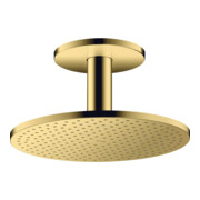 hansgrohe Kopfbrause 300 2jet Axor mit Deckenanschluss, polished gold optic