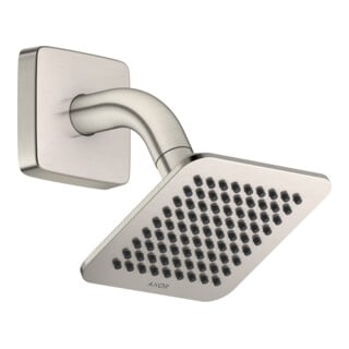 hansgrohe Kopfbrause Axor Citterio C 120 x 120mm Edelstahl Finish Brausearm 1j m