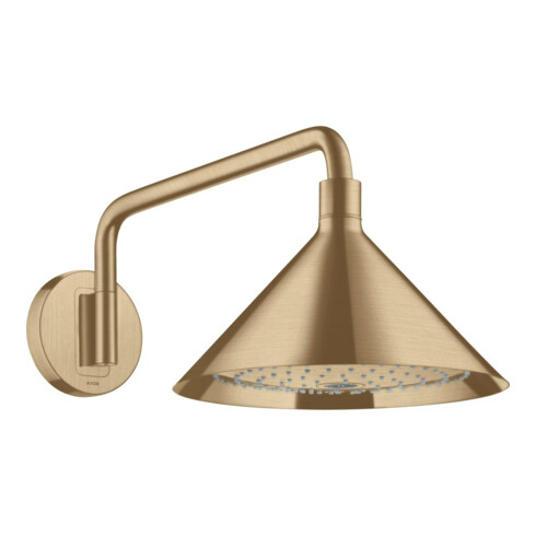 hansgrohe Kopfbrause Axor m Arm, Wd, 240mm, 2jet, brush. bron