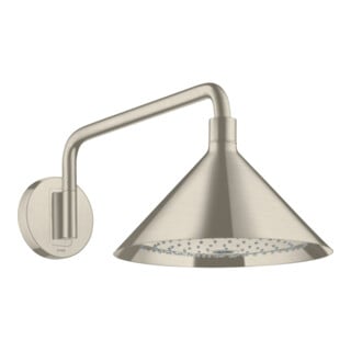 hansgrohe Kopfbrause Axor m Arm, Wd, 240mm, 2jet, brush. ni.