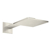 hansgrohe Kopfbrause Axor m Br.Arm, 250x250mm, 1j, Edelstahl-Optik