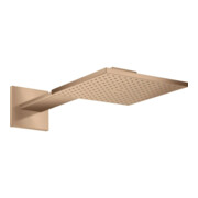 hansgrohe Kopfbrause Axor m Br.Arm, 250x250mm, 2jet, brush. r gold