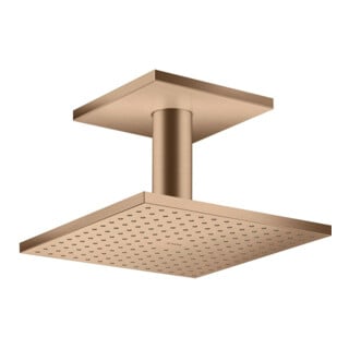 hansgrohe Kopfbrause Axor m Decke, 250x250mm, 2jet, brush. r gol