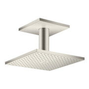 hansgrohe Kopfbrause Axor m Decke, 250x250mm, 2jet, Edelstahl-Optik