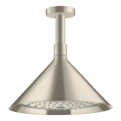 hansgrohe Kopfbrause Axor m Deckenanschluss, 240mm, 2jet, brush. ni.