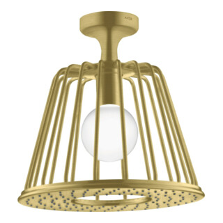 hansgrohe Kopfbrause Axor Nendo 275 1jet m Deckenanschluss, 275mm, 1j, brush. brass