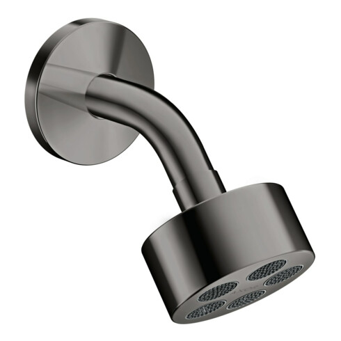 hansgrohe Kopfbrause Axor One 75 1j EcoSm. mit Brausearm, polished black chrome