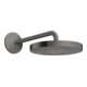 hansgrohe Kopfbrause Axor One m Brausearm, 1jet, brushed black chrome-1