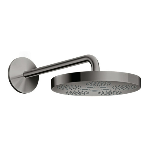 hansgrohe Kopfbrause Axor One m Brausearm, 1jet, polished black chrome