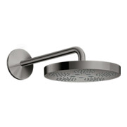 hansgrohe Kopfbrause Axor One m Brausearm, 1jet, polished black chrome