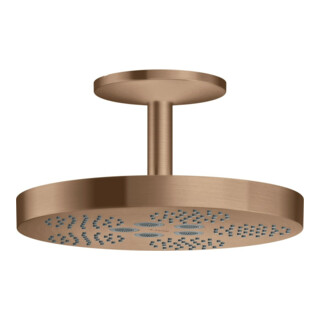 hansgrohe Kopfbrause Axor One m Deckenanschluss, 1jet, brushed red gold