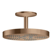 hansgrohe Kopfbrause Axor One m Deckenanschluss, 1jet, brushed red gold