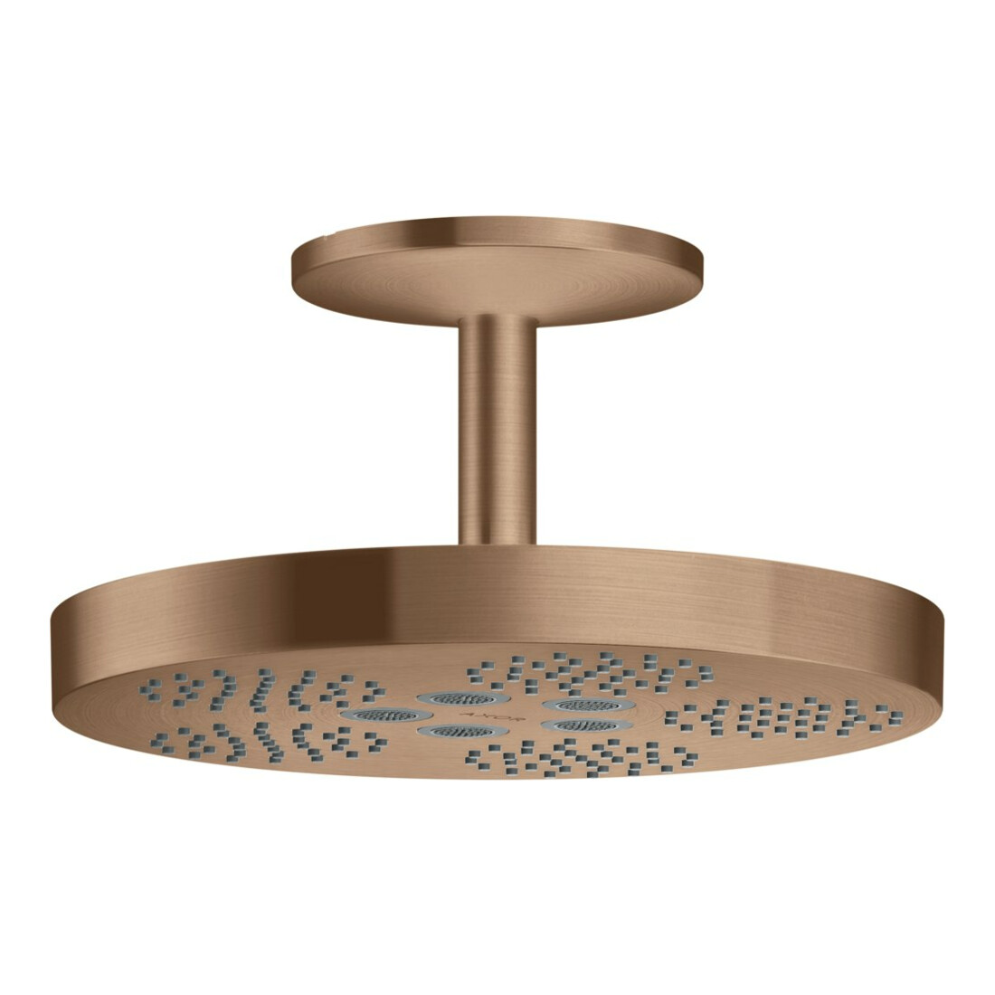 hansgrohe Kopfbrause Axor One m Deckenanschluss, 1jet, brushed red gold