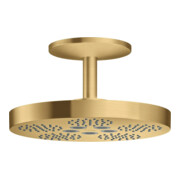 hansgrohe Kopfbrause Axor One m Deckenanschluss, 2jet, brush. gold optic
