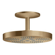 hansgrohe Kopfbrause Axor One m Deckenanschluss, 2jet, brushed bronze