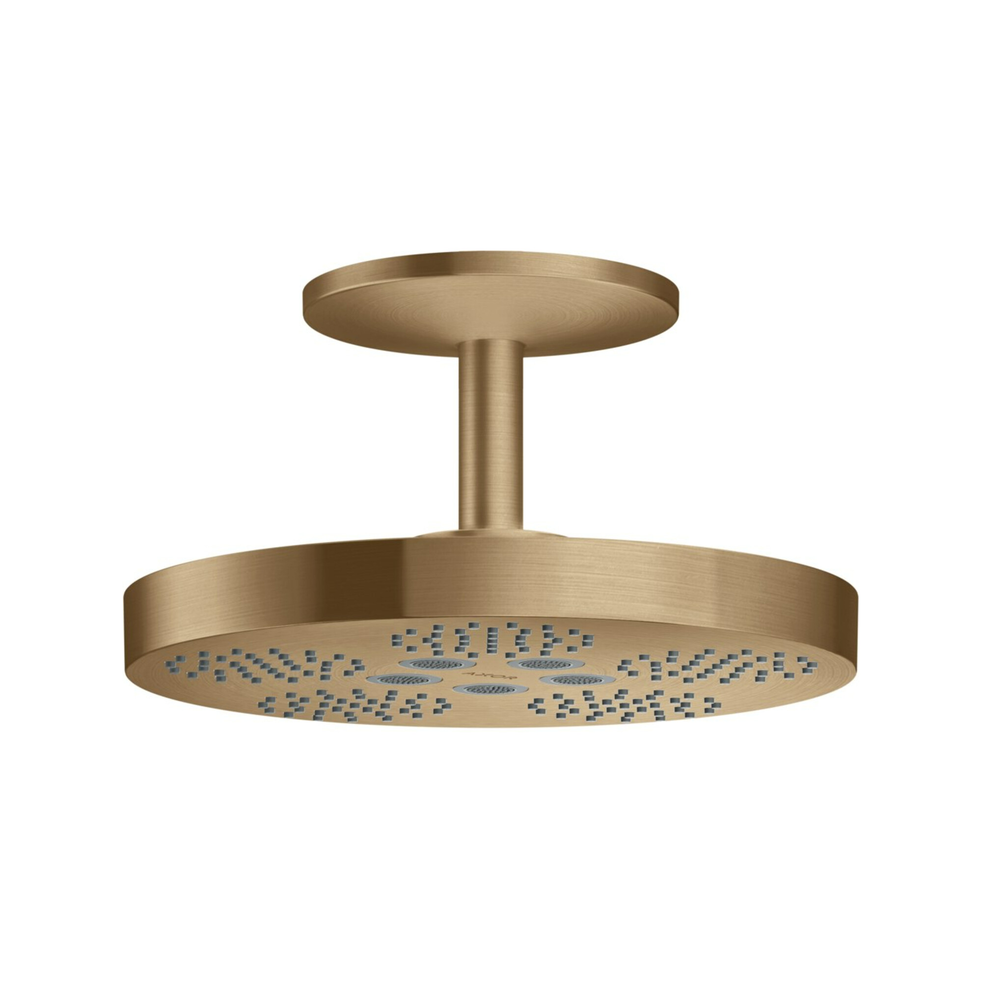 hansgrohe Kopfbrause Axor One m Deckenanschluss, 2jet, brushed bronze