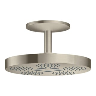 hansgrohe Kopfbrause Axor One m Deckenanschluss, 2jet, brushed nickel