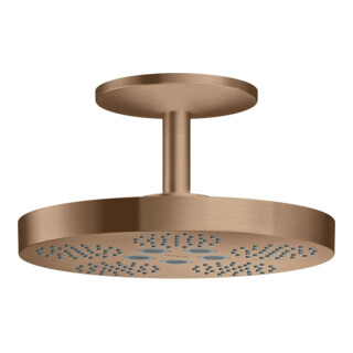 hansgrohe Kopfbrause Axor One m Deckenanschluss, 2jet, brushed red gold