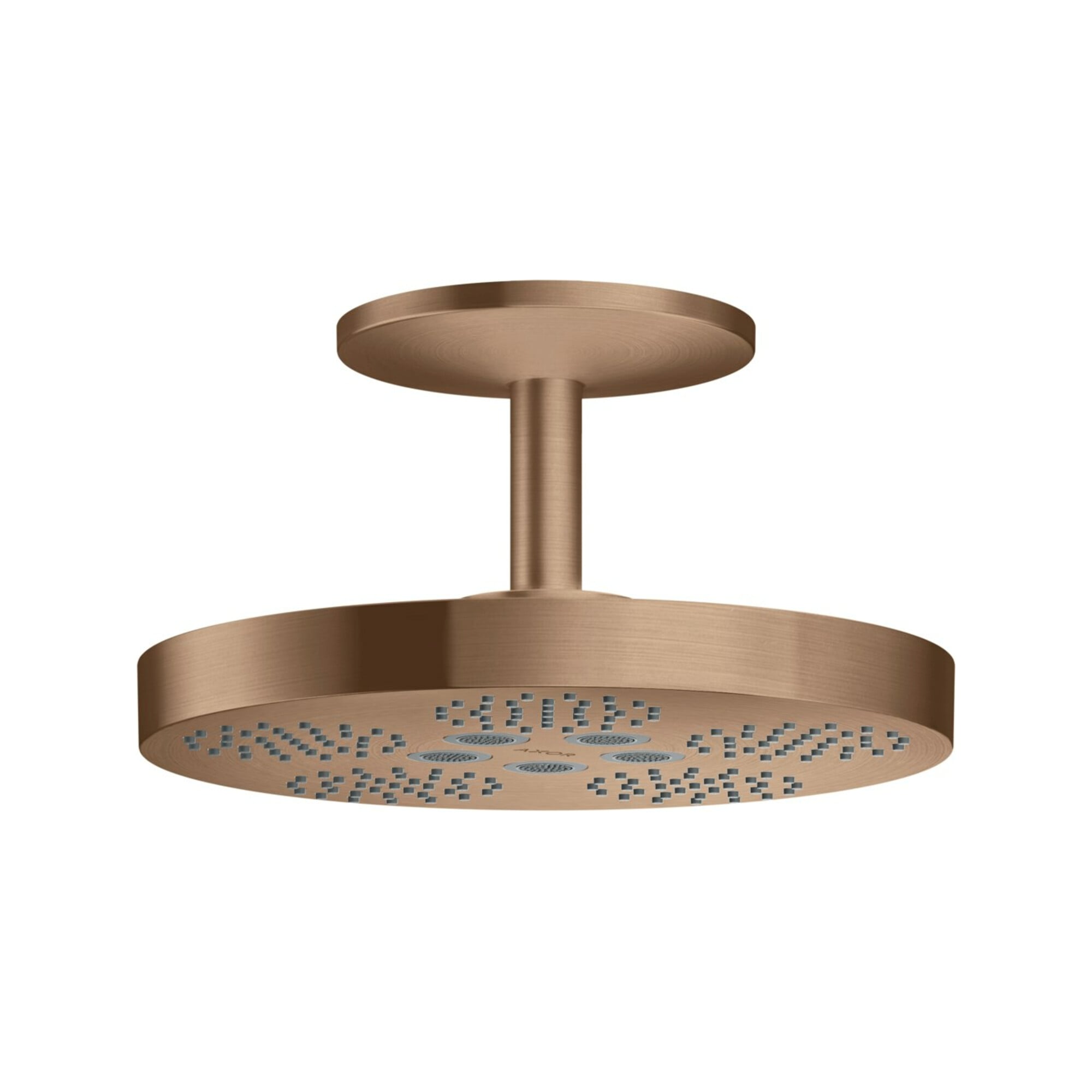 hansgrohe Kopfbrause Axor One m Deckenanschluss, 2jet, brushed red gold